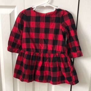 Red and Black Plaid Kids Shirt
